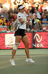 Image showing Li Na in action in Doha, 2008