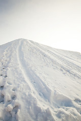 Image showing snow covered field  