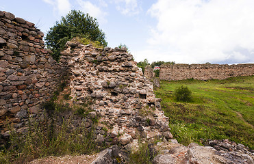 Image showing ruins  in the   Krevo, Belarus.