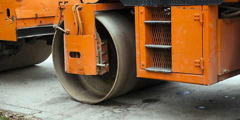 Image showing   roller for road  