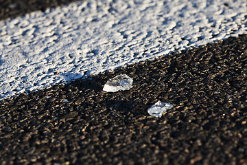 Image showing   glass of a car  