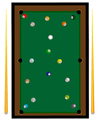 Image showing billiard table