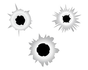 Image showing bullet holes