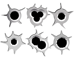 Image showing bullet holes