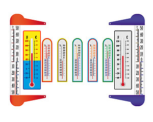 Image showing different thermometers