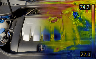 Image showing Engine Thermal Image