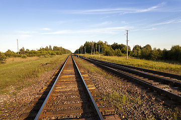 Image showing   laying   small railway