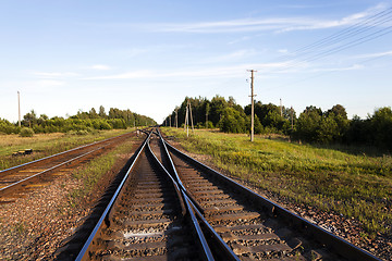 Image showing  laying   small railway