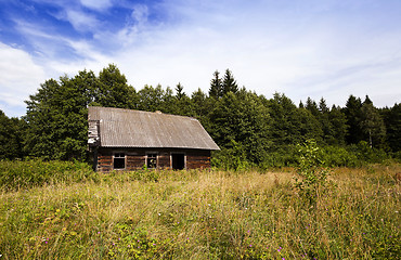 Image showing abandoned house  . Belarus.