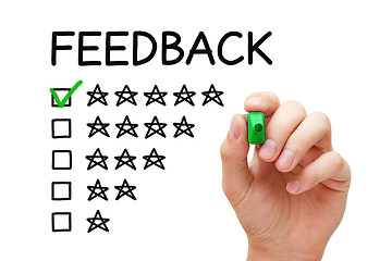 Image showing Feedback Five Stars Concept