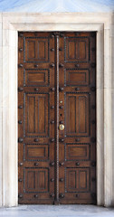 Image showing Antique Orthodox Church Door