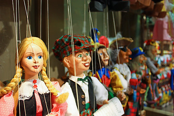 Image showing Traditional puppets - the young lady