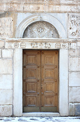 Image showing Antique Orthodox Church Door