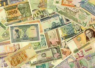 Image showing Banknotes Texture