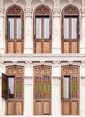 Image showing Beautiful old Chinese windows
