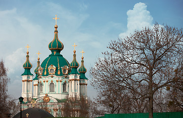 Image showing St Andrews orthdox church Kiev Ukraine