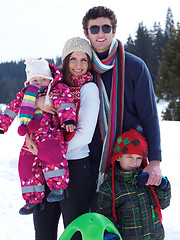 Image showing winter family