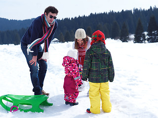 Image showing winter family