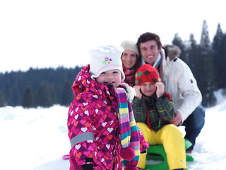 Image showing winter family