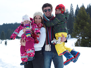 Image showing winter family