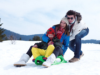 Image showing winter family