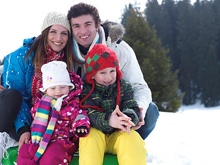 Image showing winter family