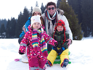 Image showing winter family