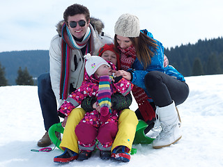 Image showing winter family