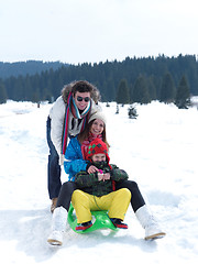 Image showing winter family