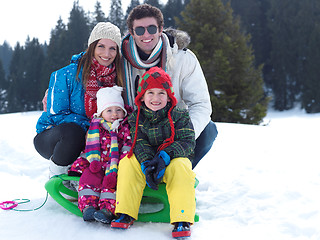 Image showing winter family