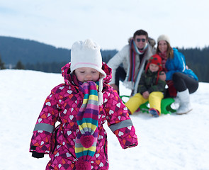 Image showing winter family