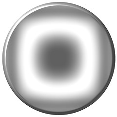 Image showing Silver Circular Button