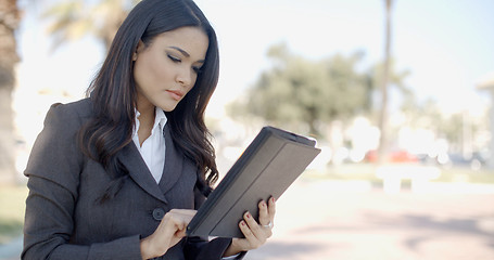 Image showing Businesswoman With Tablet