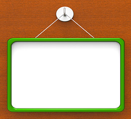 Image showing Blank Noticeboard Copyspace Shows Display Space