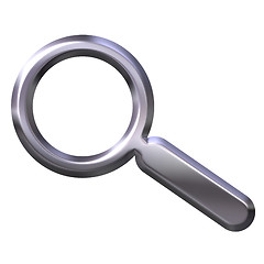 Image showing Silver Magnifying Glass