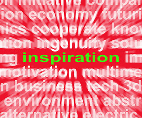 Image showing Inspiration Word Shows New And Original Ideas