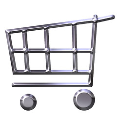 Image showing Silver Shopping Cart