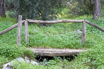 Image showing Small Wooden Bridge