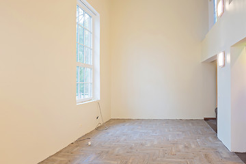 Image showing Unfinished construction interior of living room 