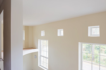 Image showing Unfinished construction interior of living room 