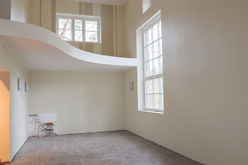 Image showing New home construction interior living room 