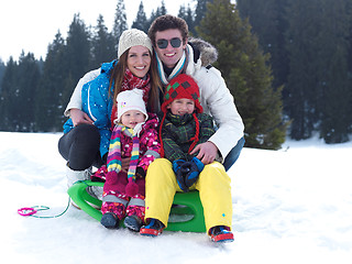 Image showing winter family