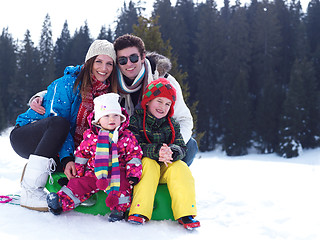 Image showing winter family