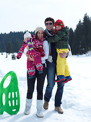 Image showing winter family