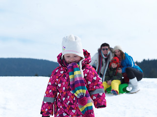 Image showing winter family