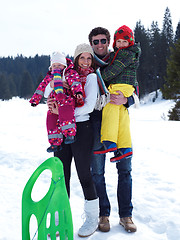 Image showing winter family