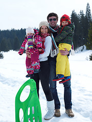 Image showing winter family