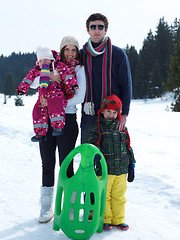 Image showing winter family