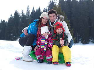 Image showing winter family