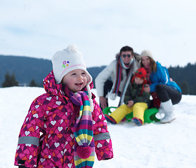 Image showing winter family